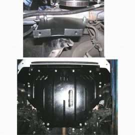 Kolchuga Защита двигателя, КПП и радиатора на Fiat Grande Punto III '10- (ZiPoFlex-оцинковка)