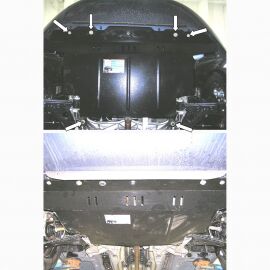 Kolchuga Защита двигателя, КПП и радиатора на Fiat Linea Classic '07-