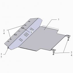Kolchuga Защита двигателя, КПП и радиатора на Fiat Linea Classic '07-
