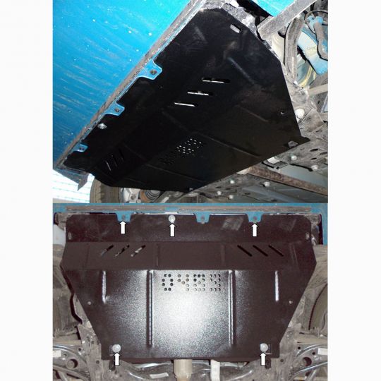 Kolchuga Защита двигателя, КПП и радиатора на Fiat Panda III '11-