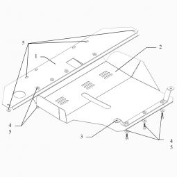 Kolchuga Защита двигателя, КПП и радиатора на Fiat Punto Classic II '07-12