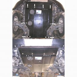 Kolchuga Защита двигателя, КПП и радиатора на Fiat Sedici '06- (ZiPoFlex-оцинковка)