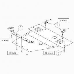 Kolchuga Защита двигателя и КПП на Ford Mondeo III '00-07
