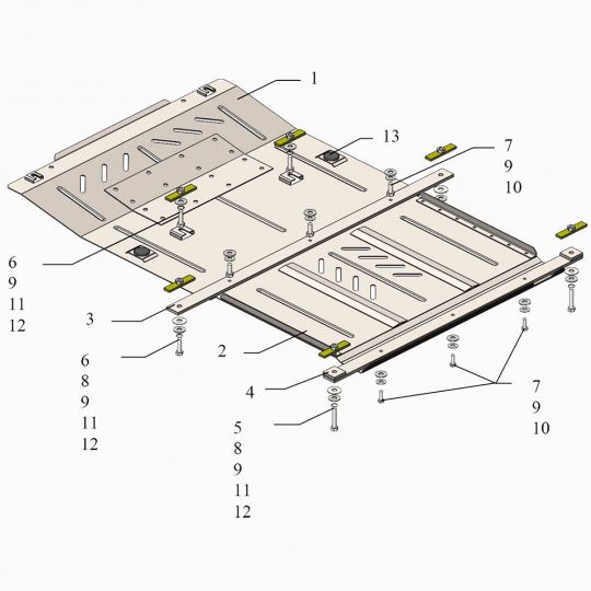 Kolchuga Защита двигателя и КПП на Ford Mustang VI '15- Ecoboost (ZiPoFlex-оцинковка) Kolchuga Защита двигателя и КПП на Ford Mustang VI '15- Ecoboost (ZiPoFlex-оцинковка)