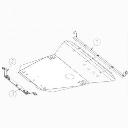 Kolchuga Защита двигателя, КПП и радиатора на Ford Contour '95-00