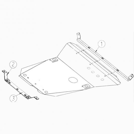 Kolchuga Защита двигателя, КПП и радиатора на Ford Contour '95-00