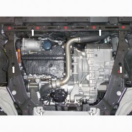 Kolchuga Защита двигателя и КПП на Ford Edge II '16- (ZiPoFlex-оцинковка)