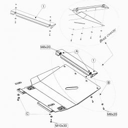 Kolchuga Защита двигателя, КПП и радиатора на Ford Fiesta V '99-02