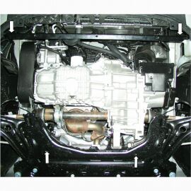 Kolchuga Защита двигателя, КПП и радиатора на Ford Fiesta VII '08- (ZiPoFlex-оцинковка)