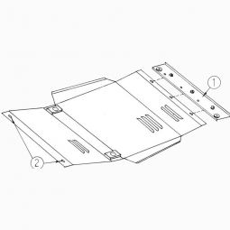 Kolchuga Защита двигателя, КПП и радиатора на Ford Focus I '00- (V-1,8)