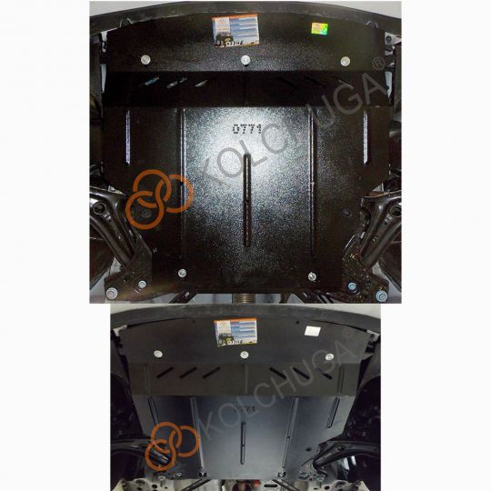 Kolchuga Защита двигателя, КПП и радиатора на Ford KA+ III '16-18 Kolchuga Защита двигателя, КПП и радиатора на Ford KA+ III '16-18