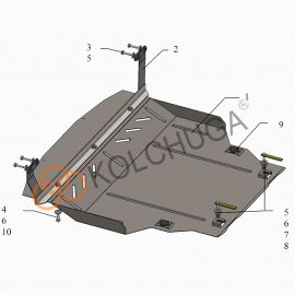 Kolchuga Защита двигателя, КПП и радиатора на Ford KA+ III '16-18