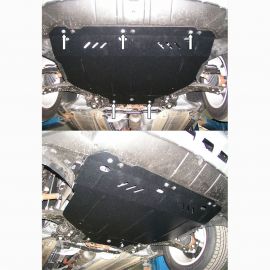 Kolchuga Защита двигателя, КПП и радиатора на Ford Kuga I '08-12 (ZiPoFlex-оцинковка)