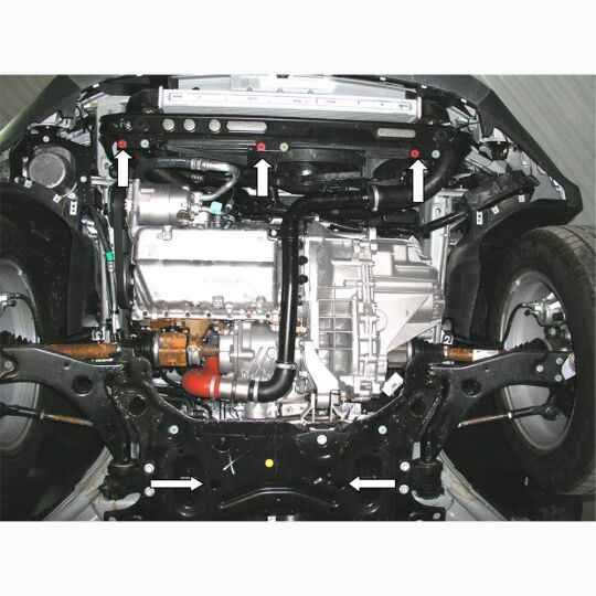 Kolchuga Защита двигателя, КПП и радиатора на Ford Kuga I '08-12 Kolchuga Защита двигателя, КПП и радиатора на Ford Kuga I '08-12