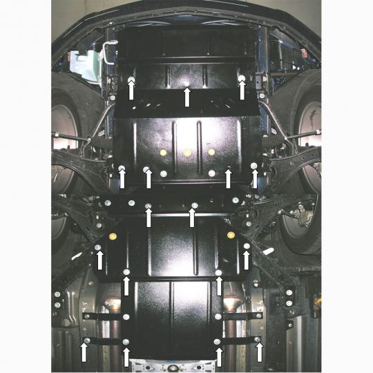 Kolchuga Защита двигателя, КПП и радиатора на Ford Mustang V '05-14