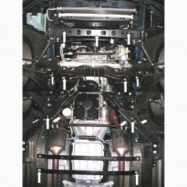 Kolchuga Защита двигателя, КПП и радиатора на Ford Mustang V '05-14
