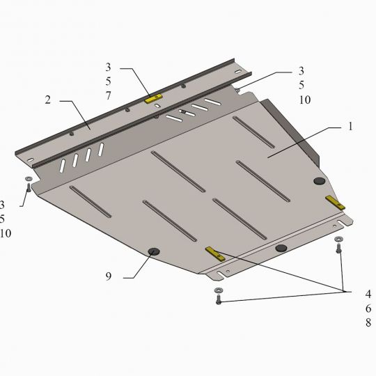 Kolchuga Защита двигателя, КПП и радиатора на Ford Transit Connect I '02-13 (ZiPoFlex-оцинковка) Kolchuga Защита двигателя, КПП и радиатора на Ford Transit Connect I '02-13 (ZiPoFlex-оцинковка)