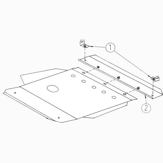 Kolchuga Защита двигателя, КПП и радиатора на Ford Transit IV '86-03