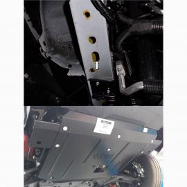 Kolchuga Защита двигателя, КПП и радиатора на Ford Transit/Tourneo Custom '12- (ZiPoFlex-оцинковка)