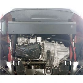 Kolchuga Защита двигателя, КПП и радиатора на Ford Transit/Tourneo Custom '16- (ZiPoFlex-оцинковка)