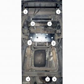 Kolchuga Защита двигателя, КПП, РКПП и радиатора на Ford F-150 XII '08-14 (ZiPoFlex)