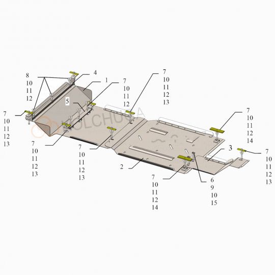 Kolchuga Защита двигателя, КПП, РКПП и радиатора на Ford F-150 XIII '14-17 EcoBoost (ZiPoFlex) Kolchuga Защита двигателя, КПП, РКПП и радиатора на Ford F-150 XIII '14-17 EcoBoost (ZiPoFlex)