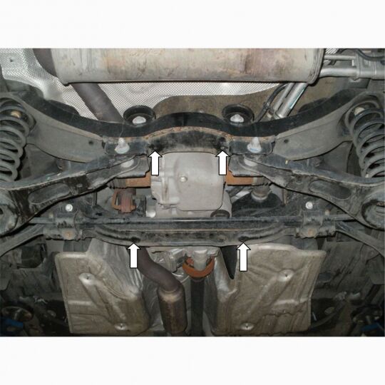 Kolchuga Защита редуктора заднего моста на Ford Kuga I '08-12 Kolchuga Защита редуктора заднего моста на Ford Kuga I '08-12