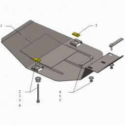 Kolchuga Защита редуктора заднего моста на Ford Kuga I '08-12