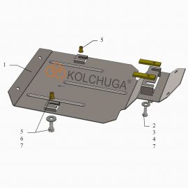 Kolchuga Защита редуктора заднего моста на Ford Kuga II '13-