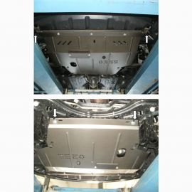 Kolchuga Защита двигателя, КПП и радиатора на Geely Emgrand EC7 '09- (ZiPoFlex-оцинковка)