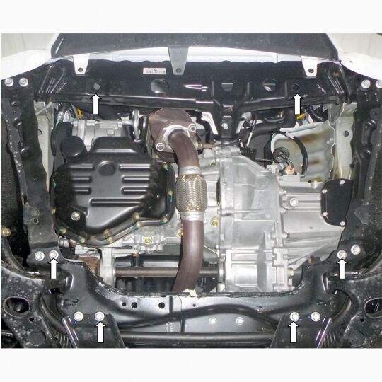 Kolchuga Защита двигателя, КПП и радиатора на Geely Emgrand X7 '11- Kolchuga Защита двигателя, КПП и радиатора на Geely Emgrand X7 '11-