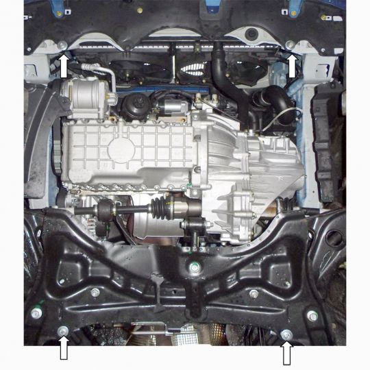 Kolchuga Защита двигателя, КПП и радиатора на Geely GC5 '10- Kolchuga Защита двигателя, КПП и радиатора на Geely GC5 '10-