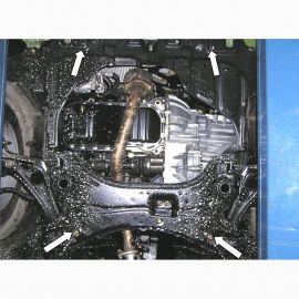 Kolchuga Защита двигателя, КПП и радиатора на Geely GC6 '15- седан (ZiPoFlex-оцинковка)