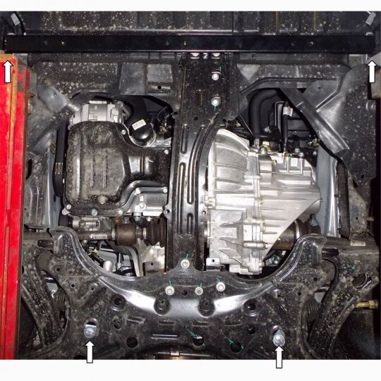 Kolchuga Защита двигателя, КПП и радиатора на Geely GC7 '12- седан Kolchuga Защита двигателя, КПП и радиатора на Geely GC7 '12- седан