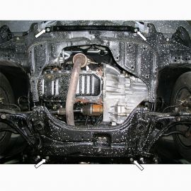 Kolchuga Защита двигателя, КПП и радиатора на Geely MK/MK2 '06- хэтчбек