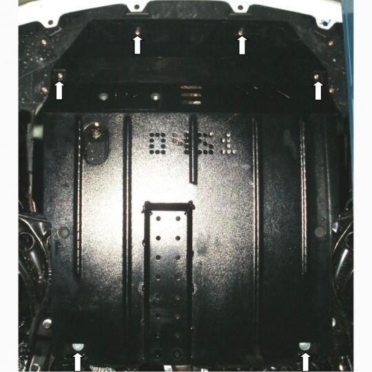 Kolchuga Защита двигателя, КПП и радиатора на Geely Panda '08- Kolchuga Защита двигателя, КПП и радиатора на Geely Panda '08-