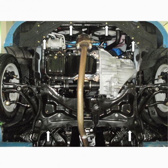 Kolchuga Защита двигателя, КПП и радиатора на Geely Panda LC Cross '08- (ZiPoFlex-оцинковка) Kolchuga Защита двигателя, КПП и радиатора на Geely Panda LC Cross '08- (ZiPoFlex-оцинковка)