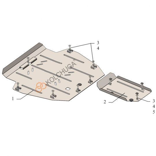 Kolchuga Защита двигателя, КПП и абсорбера на Great Wall Haval H6 II '17- (ZiPoFlex-оцинковка) Kolchuga Защита двигателя, КПП и абсорбера на Great Wall Haval H6 II '17- (ZiPoFlex-оцинковка)