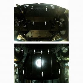Kolchuga Защита двигателя, КПП и радиатора на Great Wall Hover H3 '11-