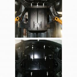 Kolchuga Защита двигателя, КПП и радиатора на Great Wall Hover H5 '10- (V-2,4I)