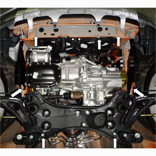 Kolchuga Защита двигателя, КПП и радиатора на Great Wall Hover M2 '10- Kolchuga Защита двигателя, КПП и радиатора на Great Wall Hover M2 '10-