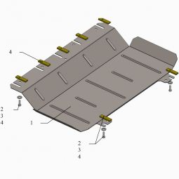 Kolchuga Защита двигателя, КПП и радиатора на Great Wall Voleex C30 '11-
