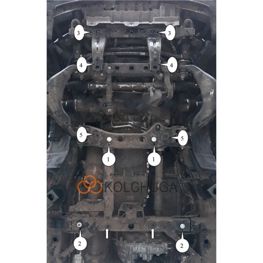 Kolchuga Защита двигателя, КПП, РКПП и переднего моста на Great Wall Haval H9 '17- (ZiPoFlex-оцинковка) Kolchuga Защита двигателя, КПП, РКПП и переднего моста на Great Wall Haval H9 '17- (ZiPoFlex-оцинковка)