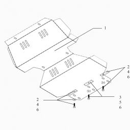 Kolchuga Защита двигателя и радиатора на Great Wall Pegasus '03-08