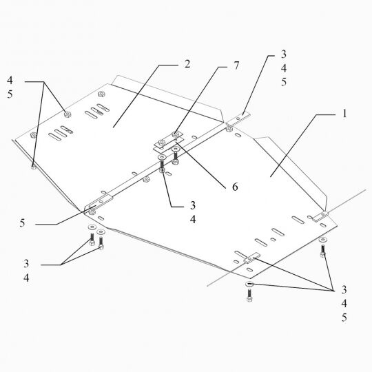 Kolchuga Защита КПП на Great Wall Pegasus '03-08 Kolchuga Защита КПП на Great Wall Pegasus '03-08