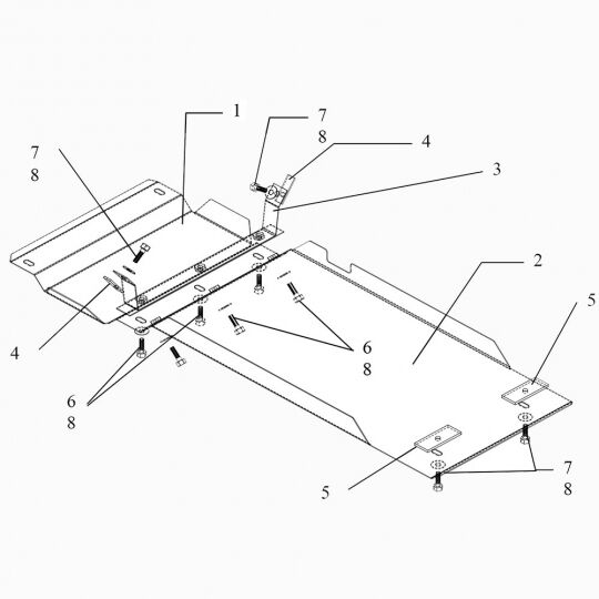 Kolchuga Защита раздатки и КПП на Great Wall Safe '03-