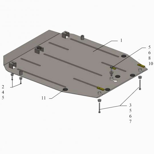 Kolchuga Защита двигателя и КПП на Honda Civic IX '11-15 хэтчбек 5d (ZiPoFlex-оцинковка) Kolchuga Защита двигателя и КПП на Honda Civic IX '11-15 хэтчбек 5d (ZiPoFlex-оцинковка)