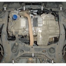Kolchuga Защита двигателя и КПП на Honda Civic IX '11-15 седан 4d (ZiPoFlex-оцинковка)