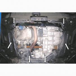 Kolchuga Защита двигателя и КПП на Honda CR-V III '06-11 (V-2,0i) (ZiPoFlex-оцинковка)