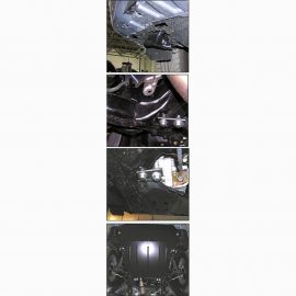 Kolchuga Защита двигателя, КПП и радиатора на Honda Accord VII '02-08 (ZiPoFlex-оцинковка)
